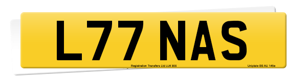 Registration number L77 NAS
